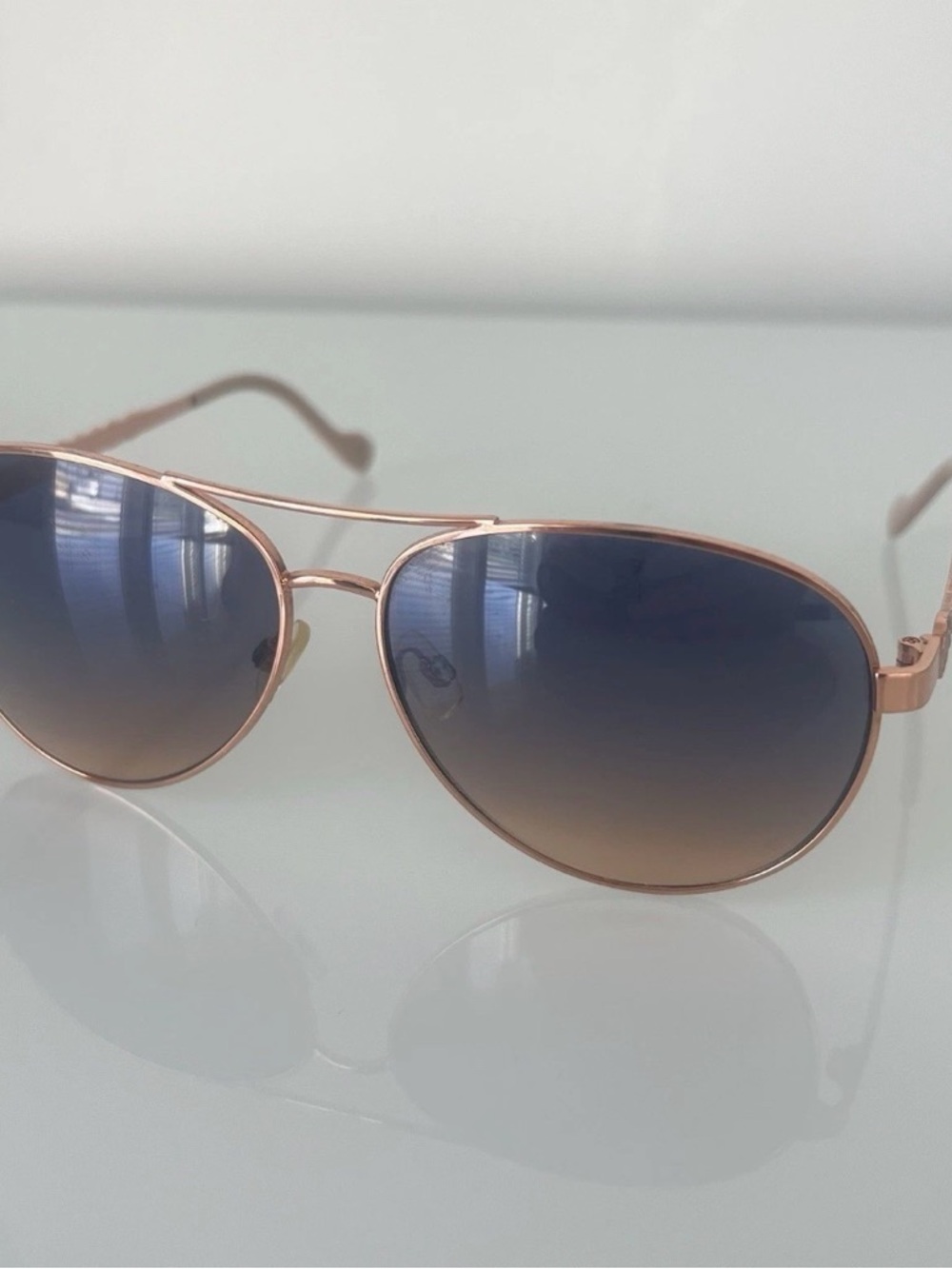 Jessica Simpson Rose Gold Sunglass Arm with Engraved Model Code